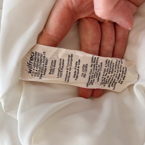 Wilfred White Pleated Dress - Picture 7 of 9